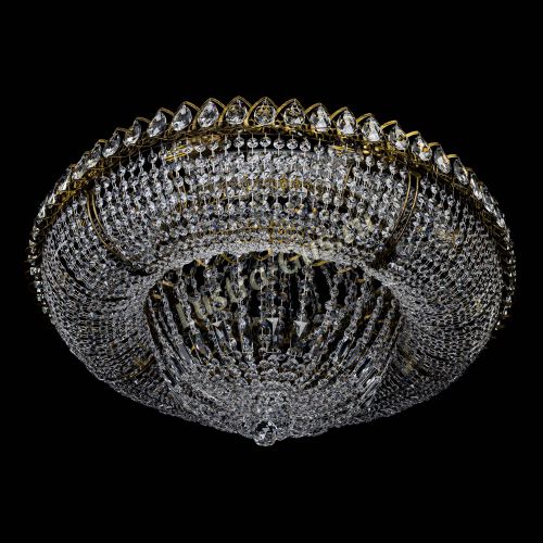 Люстра Кольцо Классика 10 ламп под бронзу в Подольске Гусь Хрустальный