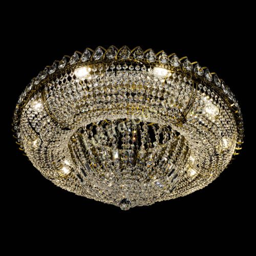 Люстра Кольцо Классика 10 ламп под бронзу в Подольске Гусь Хрустальный