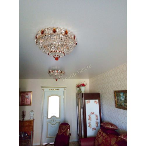 Люстра Кольцо Классика чайная в Подольске Гусь Хрустальный