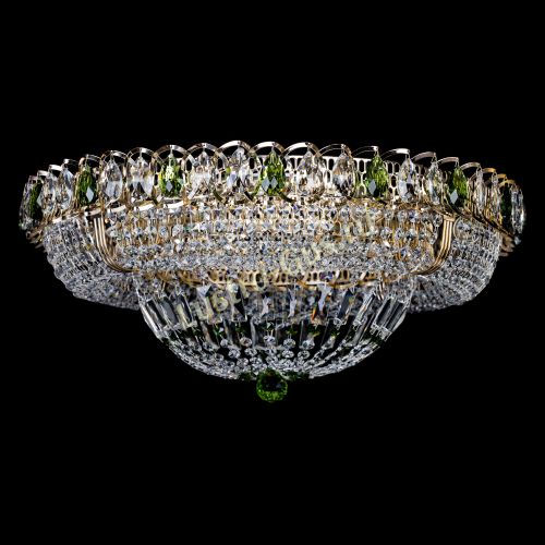 Люстра Кольцо Классика зеленая в Подольске Гусь Хрустальный