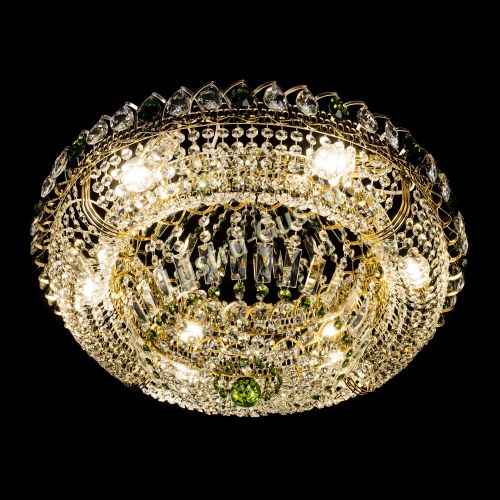 Люстра Кольцо Классика зеленая в Подольске Гусь Хрустальный