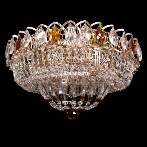 Люстра Кольцо Классика цветная в Подольске Гусь Хрустальный