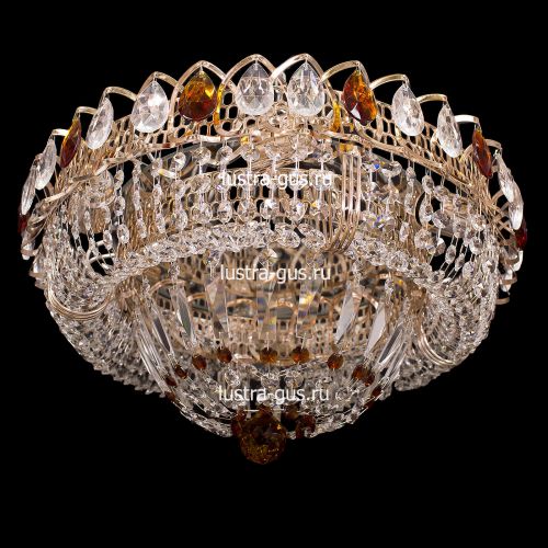 Люстра Кольцо Классика цветная в Подольске Гусь Хрустальный