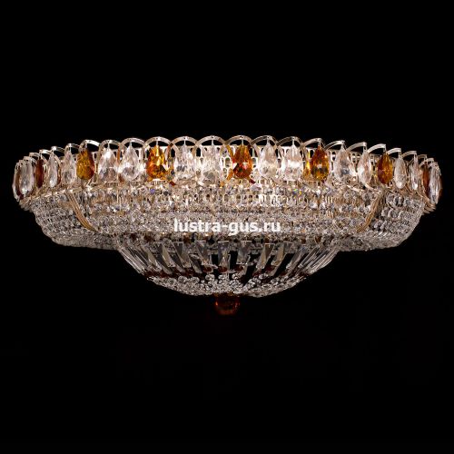 Люстра Кольцо Классика цветная в Подольске Гусь Хрустальный