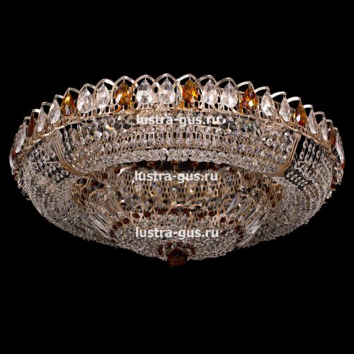 Люстра Кольцо Классика цветная в Подольске Гусь Хрустальный