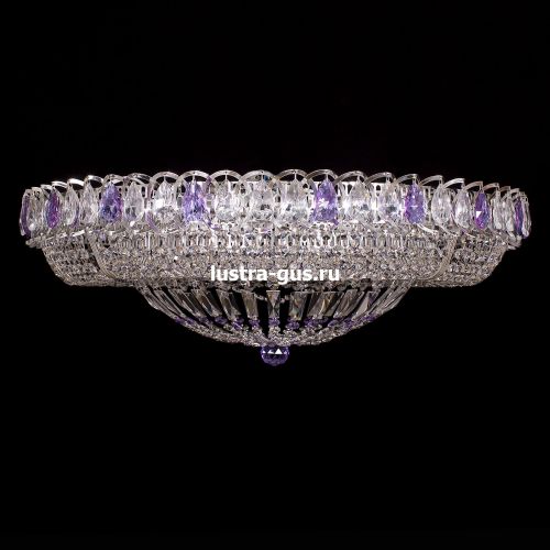 Люстра Кольцо Классика фиолетовая в Подольске Гусь Хрустальный