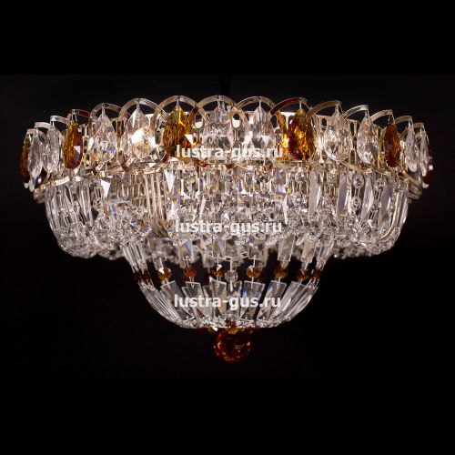 Люстра Кольцо Классика Пластинка цветная в Подольске Гусь Хрустальный