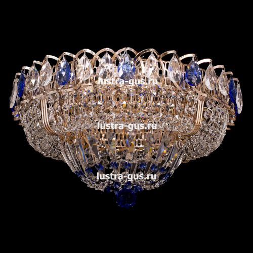 Люстра Кольцо Классика синий в Подольске Гусь Хрустальный