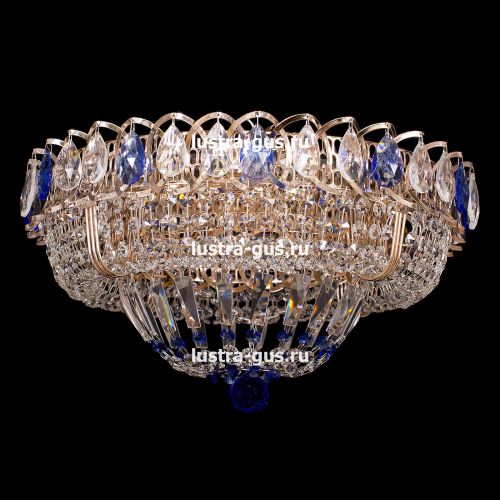 Люстра Кольцо Классика синий в Подольске Гусь Хрустальный