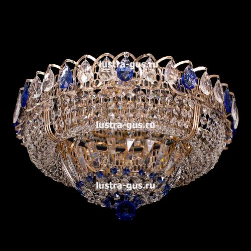 Люстра Кольцо Классика синий в Подольске Гусь Хрустальный