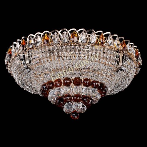 Люстра Кольцо пирамида шар 40 мм чайный в Подольске Гусь Хрустальный