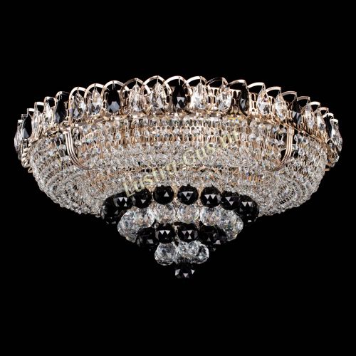 Люстра Кольцо пирамида шар 40 мм черная в Подольске Гусь Хрустальный