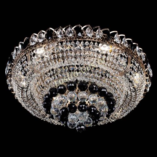 Люстра Кольцо пирамида шар 40 мм черная в Подольске Гусь Хрустальный