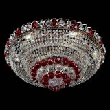 Люстра Кольцо пирамида шар 40 мм красная в Подольске