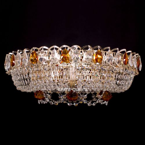 Люстра Кольцо Снежинка чайная в Подольске Гусь Хрустальный