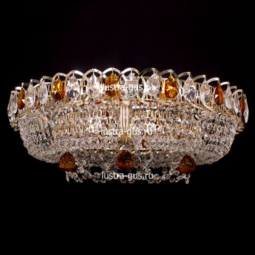 Люстра Кольцо Снежинка чайная в Подольске Гусь Хрустальный