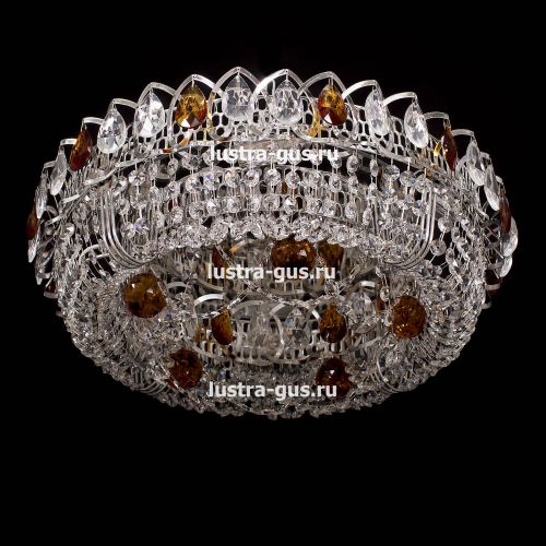 Люстра Кольцо Снежинка чайная в Подольске Гусь Хрустальный