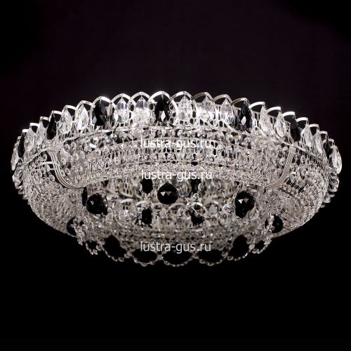 Люстра Кольцо Снежинка черная в Подольске Гусь Хрустальный