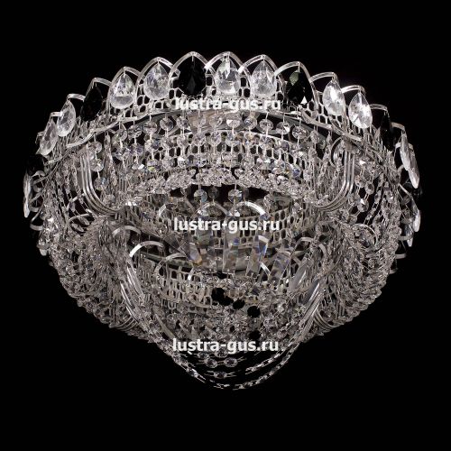 Люстра Кольцо Водоворот черная в Подольске Гусь Хрустальный