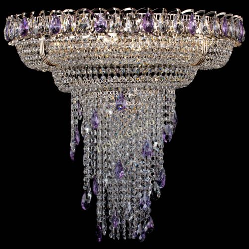 Люстра Кольцо №10 фиолетовая в Подольске Гусь Хрустальный