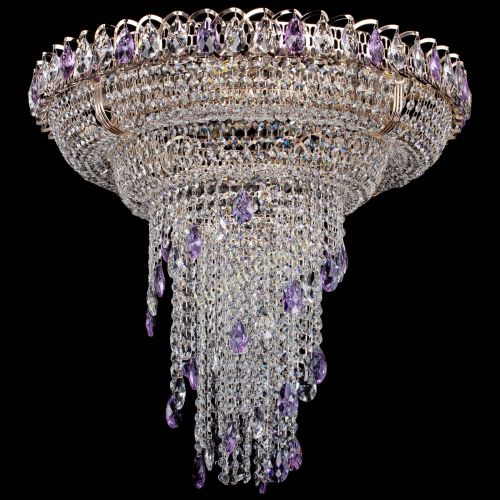 Люстра Кольцо №10 фиолетовая в Подольске Гусь Хрустальный