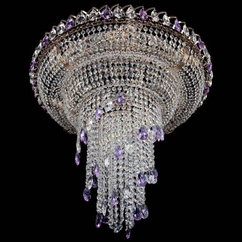 Люстра Кольцо №10 фиолетовая в Подольске Гусь Хрустальный