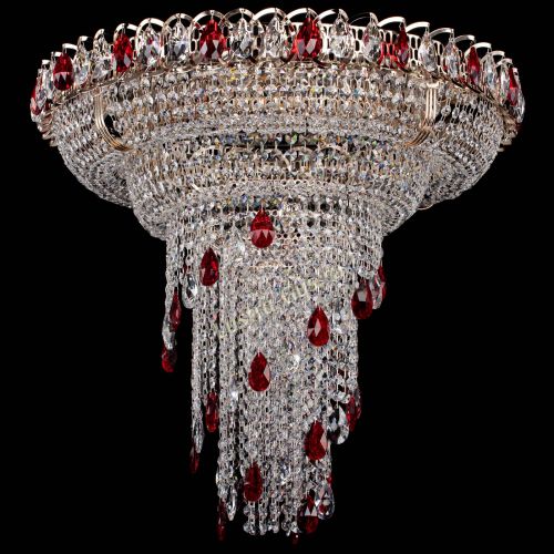 Люстра Кольцо №10 красная в Подольске Гусь Хрустальный