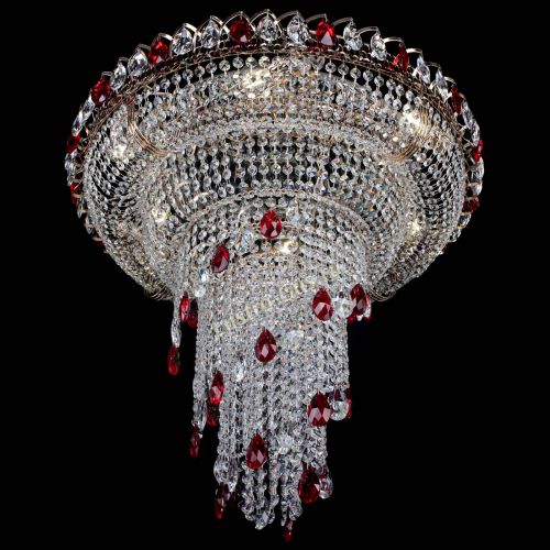 Люстра Кольцо №10 красная в Подольске Гусь Хрустальный