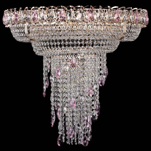 Люстра Кольцо №10 розовая в Подольске Гусь Хрустальный