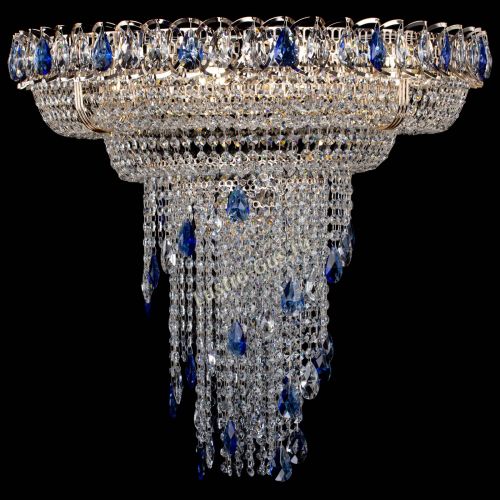 Люстра Кольцо №10 синяя в Подольске Гусь Хрустальный