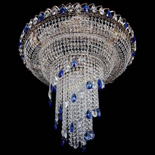 Люстра Кольцо №10 синяя в Подольске Гусь Хрустальный