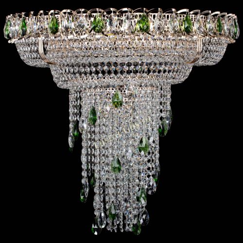 Люстра Кольцо №10 зеленая в Подольске Гусь Хрустальный
