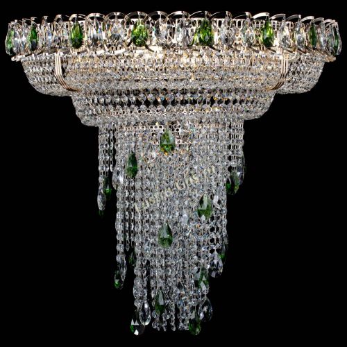 Люстра Кольцо №10 зеленая в Подольске Гусь Хрустальный
