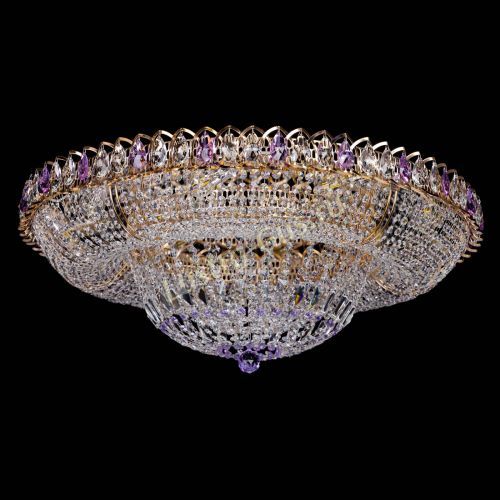 Люстра Кольцо Классика фиолетовая 800 мм в Подольске Гусь Хрустальный