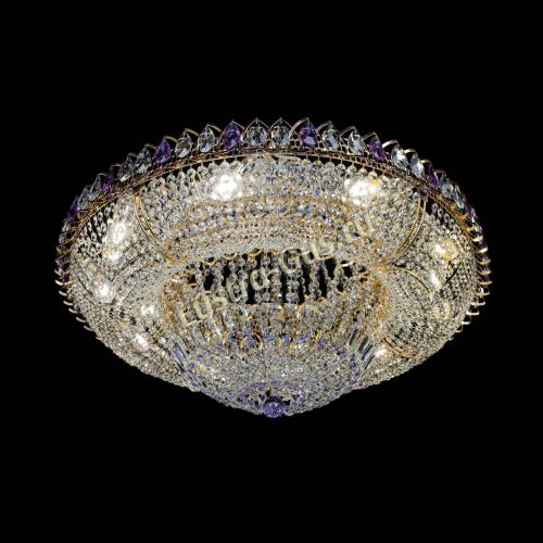 Люстра Кольцо Классика фиолетовая 800 мм в Подольске Гусь Хрустальный