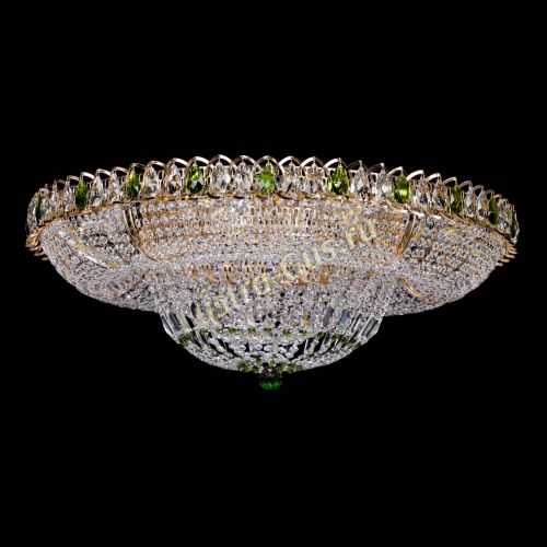 Люстра Кольцо Классика зеленое 800 мм  в Подольске Гусь Хрустальный