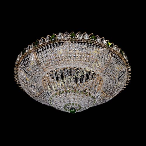 Люстра Кольцо Классика зеленое 800 мм  в Подольске Гусь Хрустальный