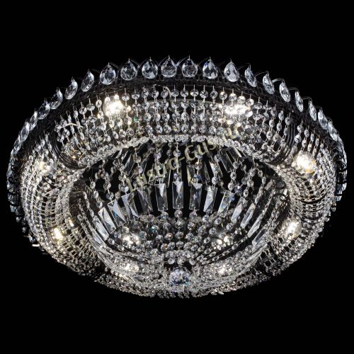 Люстра Кольцо Классика №8 Черная в Подольске Гусь Хрустальный