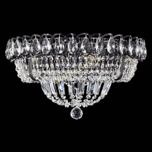 Люстра Кольцо Классика Черная в Подольске Гусь Хрустальный