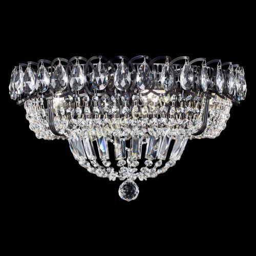 Люстра Кольцо Классика Черная в Подольске Гусь Хрустальный