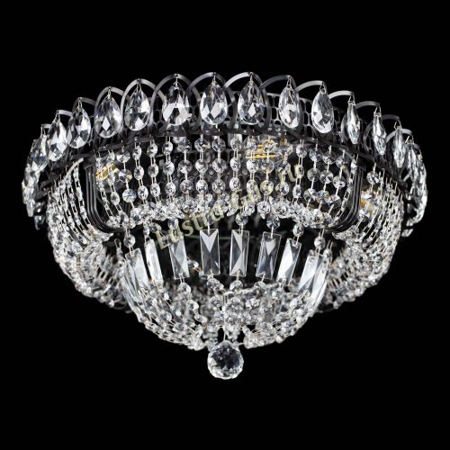 Люстра Кольцо Классика Черная в Подольске Гусь Хрустальный