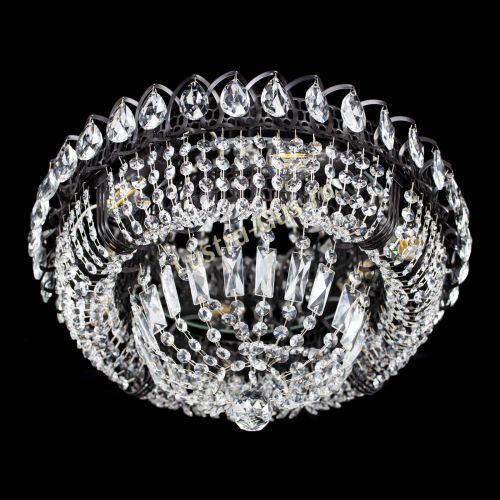 Люстра Кольцо Классика Черная в Подольске Гусь Хрустальный