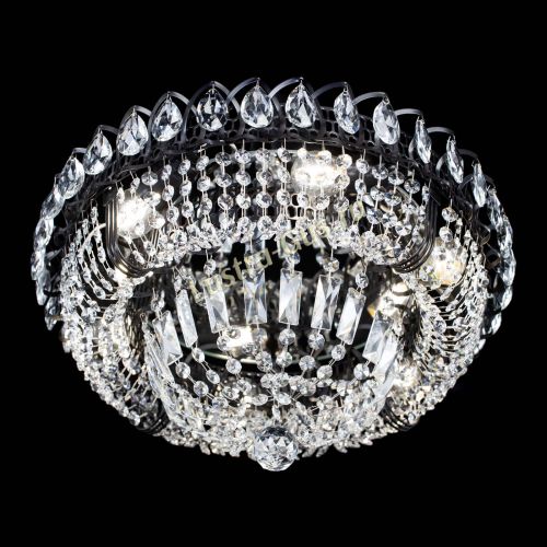 Люстра Кольцо Классика Черная в Подольске Гусь Хрустальный