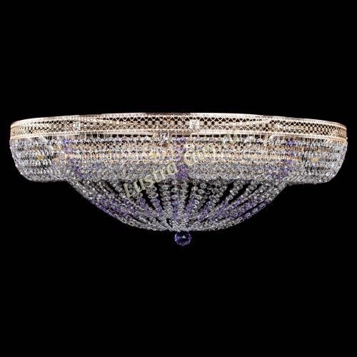 Люстра Кольцо Классика Венеция фиолетовая в Подольске Гусь Хрустальный