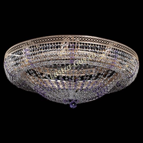 Люстра Кольцо Классика Венеция фиолетовая в Подольске Гусь Хрустальный