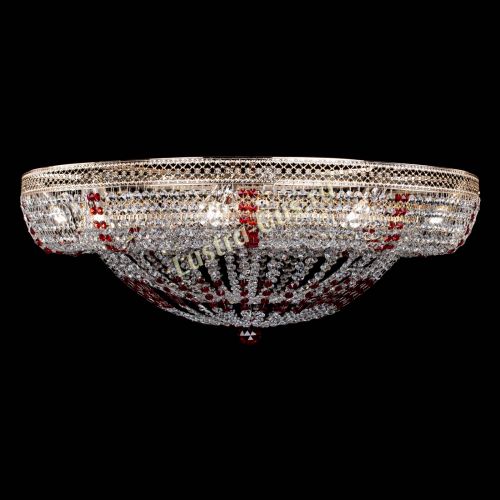 Люстра Кольцо Классика Венеция красная в Подольске Гусь Хрустальный