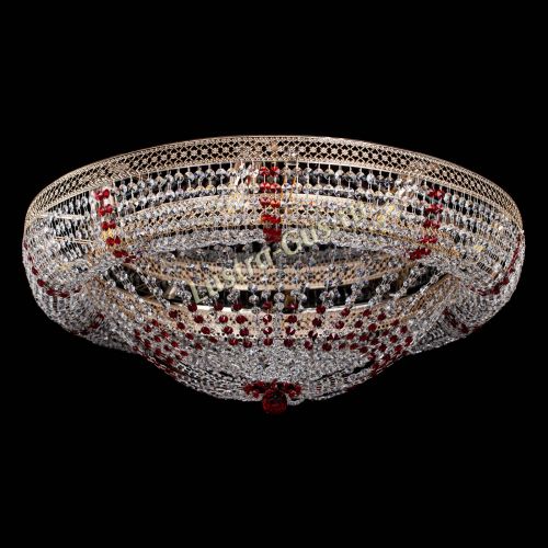 Люстра Кольцо Классика Венеция красная в Подольске Гусь Хрустальный