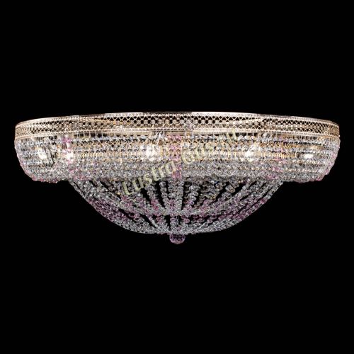 Люстра Кольцо Классика Венеция розовая в Подольске Гусь Хрустальный