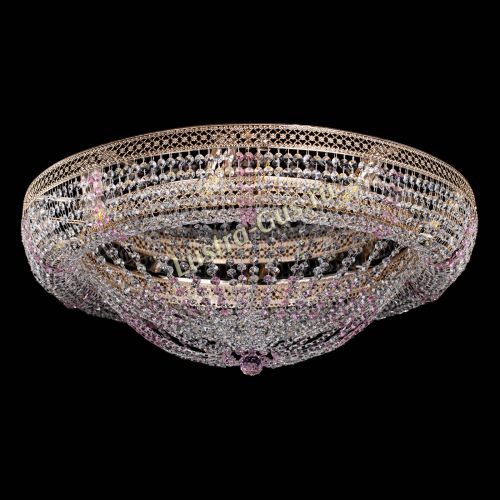 Люстра Кольцо Классика Венеция розовая в Подольске Гусь Хрустальный