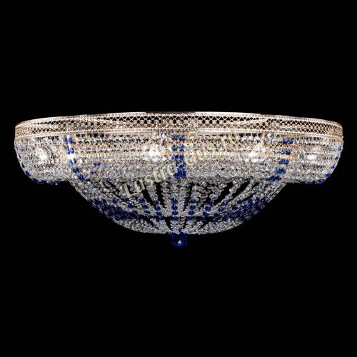 Люстра Кольцо Классика Венеция синяя в Подольске Гусь Хрустальный